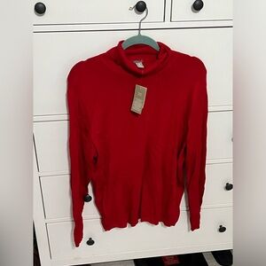 Chico’s Size 3 Knit Turtleneck Sweater NWT